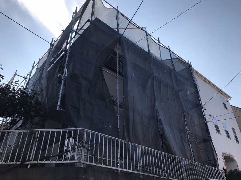 足場の組み立て