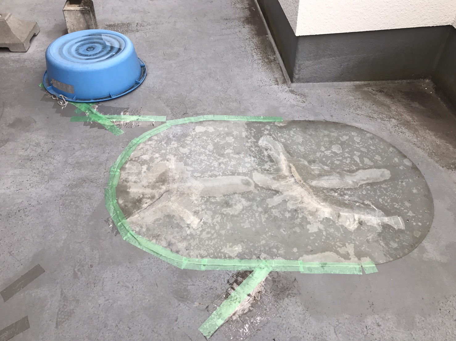 ベランダ床の防水工事