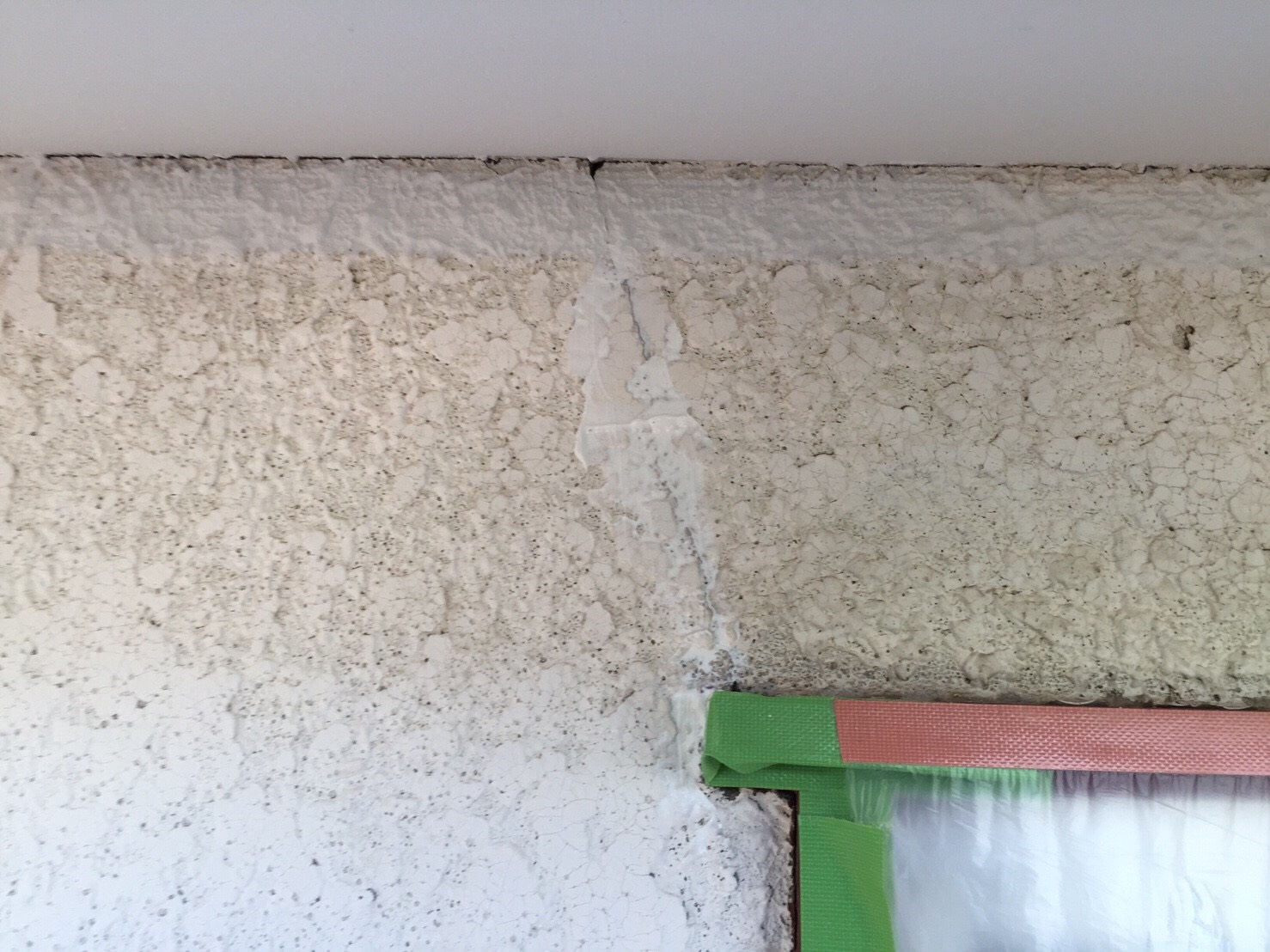 クラックの補修後