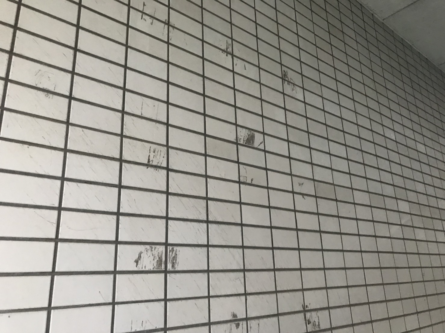 外壁のタイル面