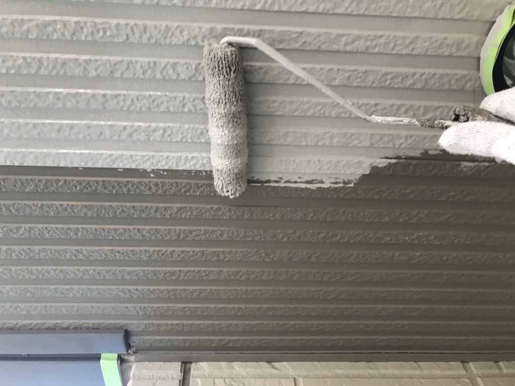 天井の塗装工事・1回目