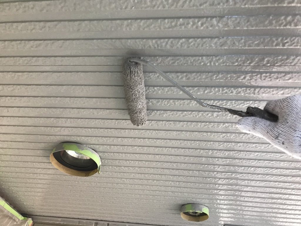 天井の塗装工事・2回目