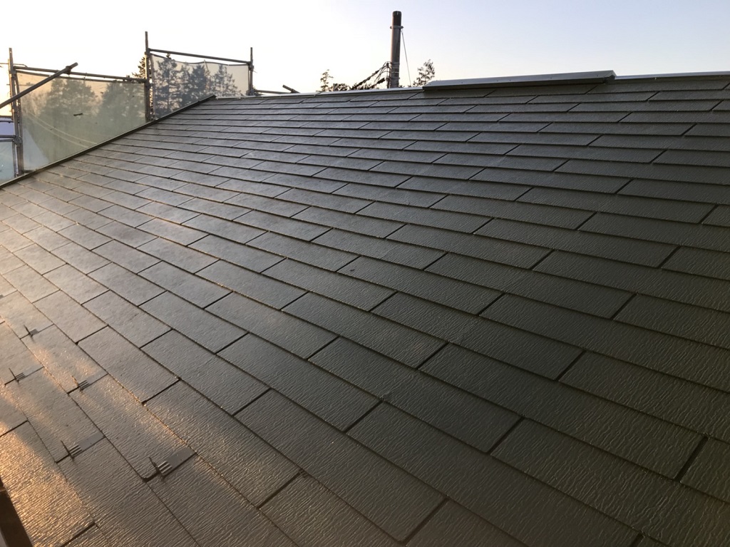 屋根の塗装工事完了