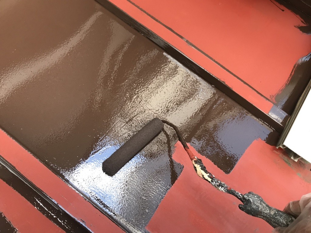 鉄部上塗り1回目