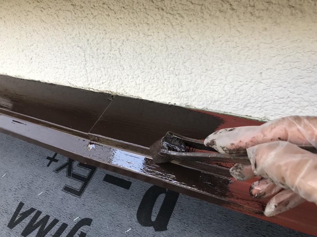 鉄部上塗り1回目