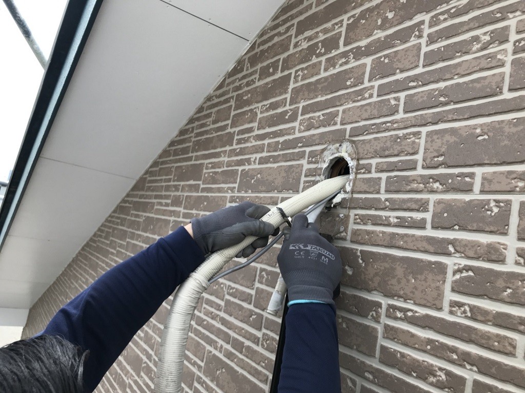 エアコン取り外し