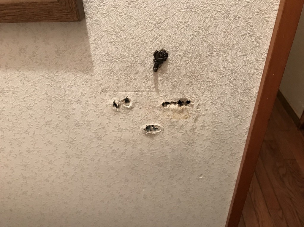 穴の開いたクロス
