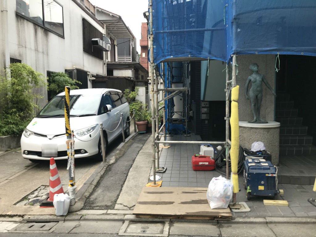 洗浄工事中
