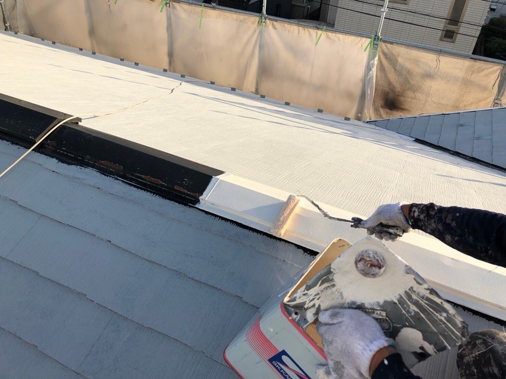 屋根板金部の錆止め