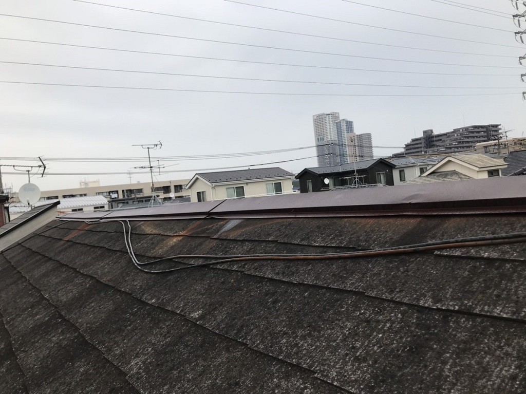 屋根の現場調査