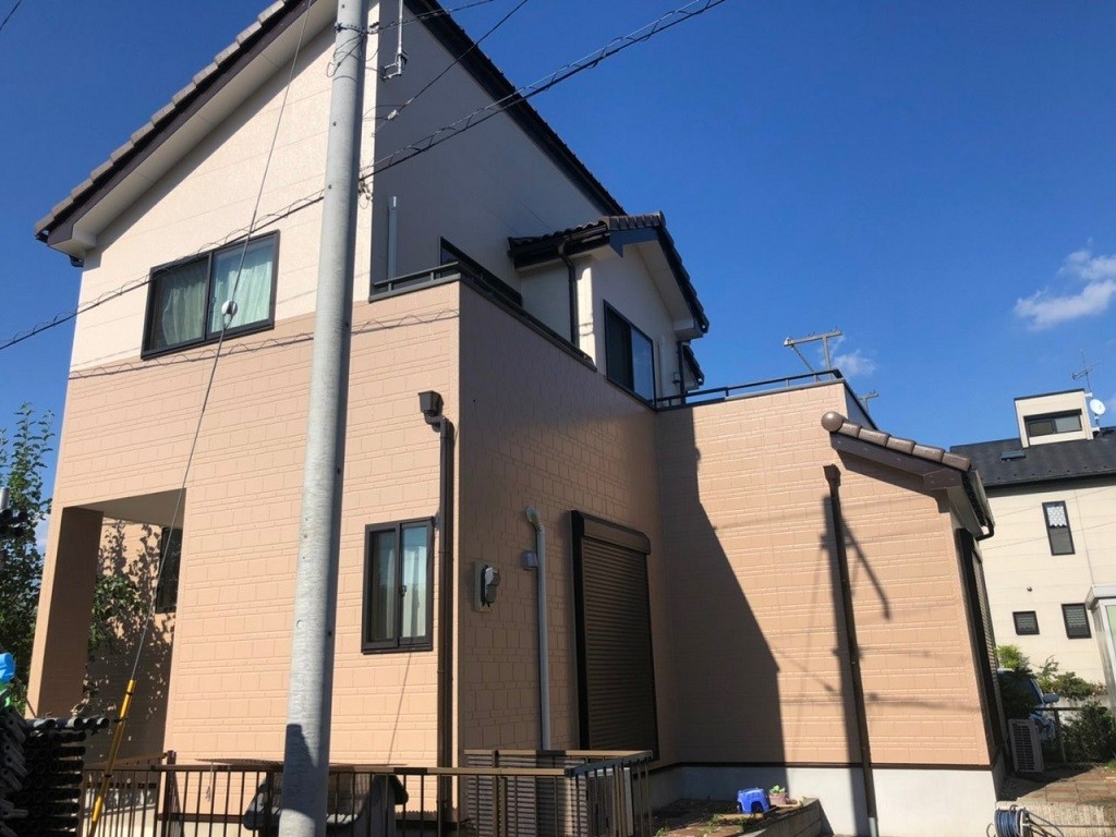 足場の解体・塗り替え工事 完工